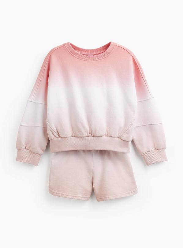 Pink Dip Dye Sweat Set 10 years